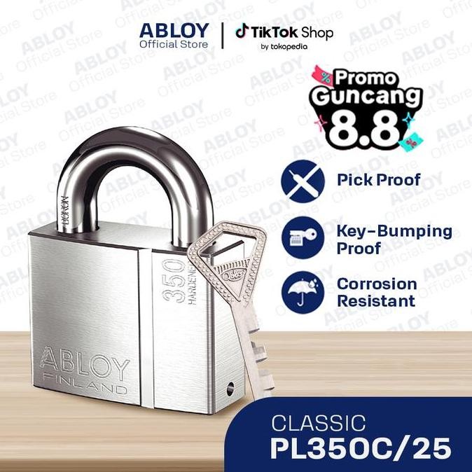 Abloy Gembok Padlock Classic  Pl350C/25