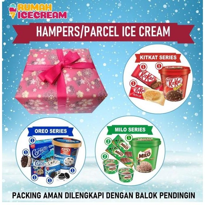 

Ready Hampers Ice Cream Gift Box - Parcel Unik Ulang Tahun