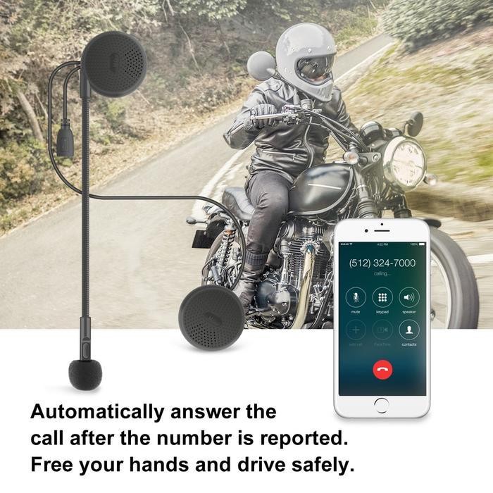 Headset Bluetooth Helm M6 Wireless Bluetooth Helmet Speaker Tipis Cocok Untuk Helm Full Face Origina