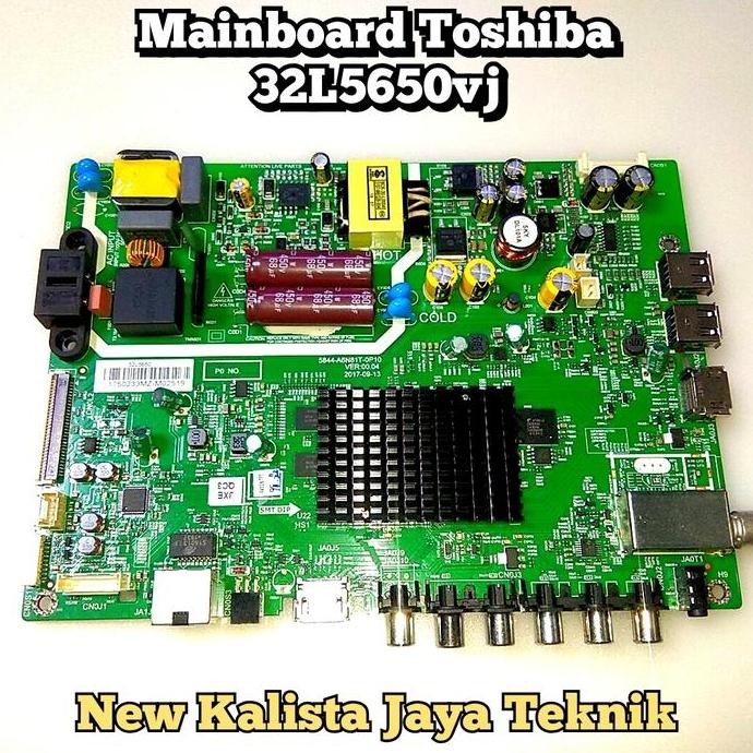 MAINBOARD TOSHIBA 32L5650VJ MB 32L5650 ORIGINAL BARU 5844-A6N81T-0P10