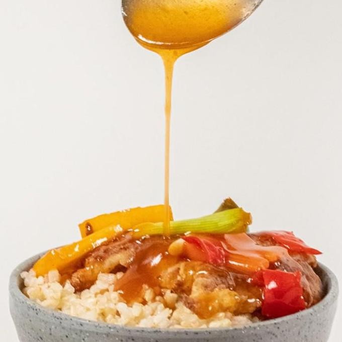 

(Allthebest) Baked Tilapia N` Oat with Sweet & Sour Sauce. Healthy Diet Catering