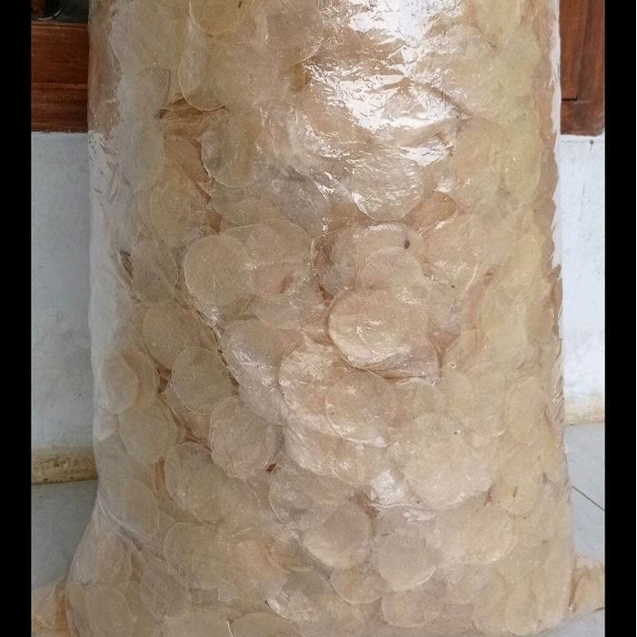 

CCF Kemasan 1kg keripik kaca mentah tipis Camilan Kripca