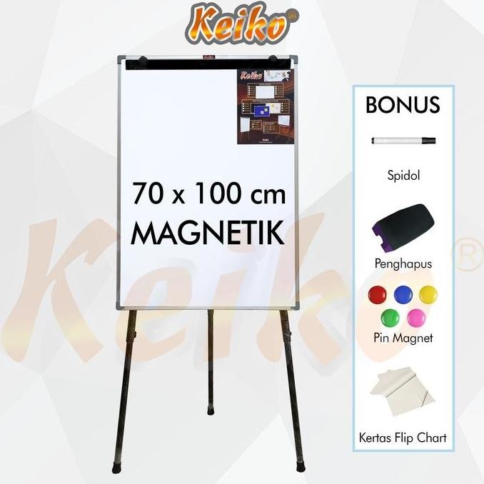 

Siap Kirim Flipchart Keiko 70x100cm Papan Tulis Presentasi Lipat Duduk Kantor