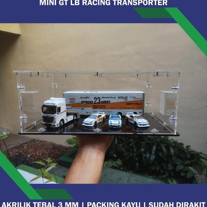 Diskon TERRA Display Akrilik Diecast 1:64 Mini GT LB Racing Transporter