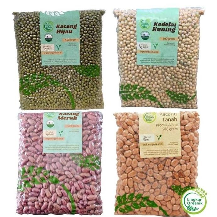 

(Allthebest) Kacang Merah / Kacang Hijau /Kedelai Organik Kacang Tanah 500gr