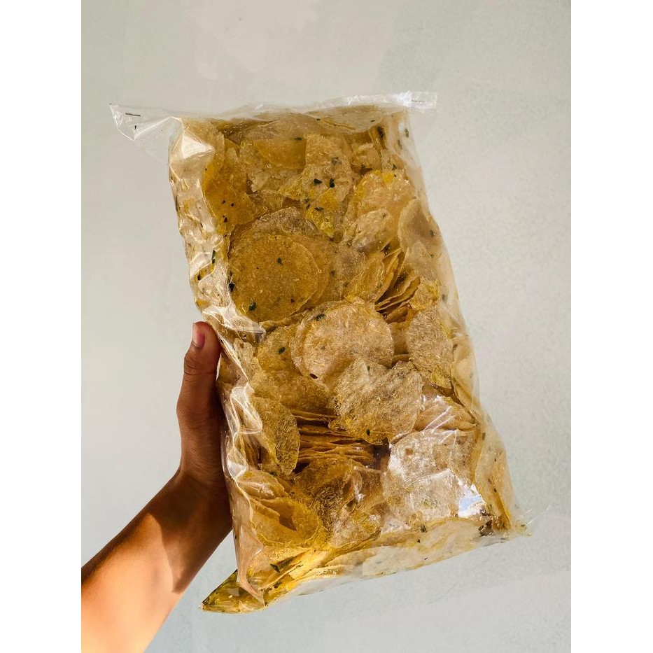 

CCF kripca/pikca/keripik kaca pedas daun jeruk/original daun jeruk 500GR