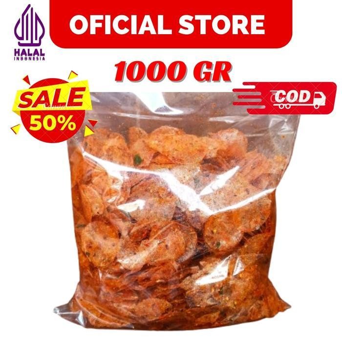 

CCF FLASEH SALE TIKTOK KERIPIK KACA PEDAS DAUN JERUK 1 KG