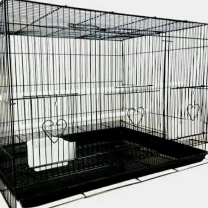 BEBAS ONGKIR - kandang besi kotak besar ukuran 60x45 cm