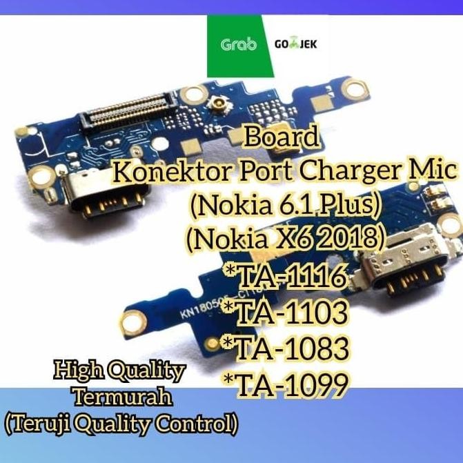 Konektor Port Charger Mic Nokia 6.1 Plus (Nokia X6 2018) High Quality MURAH