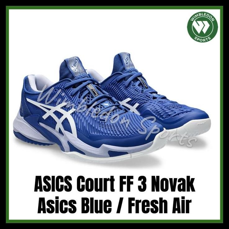 PRODUK TERBARU SEPATU ASICS COURT FF 3 NOVAK ASICS BLUE /SEPATU TENIS ASICS COURT FF3