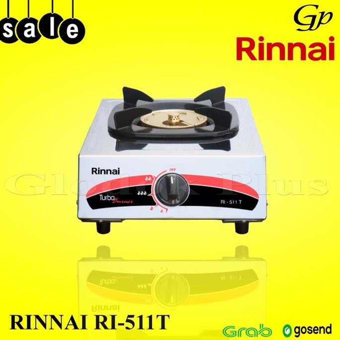 Rinnai RI-511T Kompor Gas 1 Tungku ri511t ri511 T rinai 511 stainless