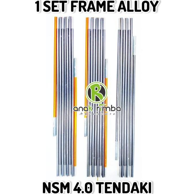 SET FRAME ALLOY NSM 4 Tenda Dome GREAT OUTDOOR