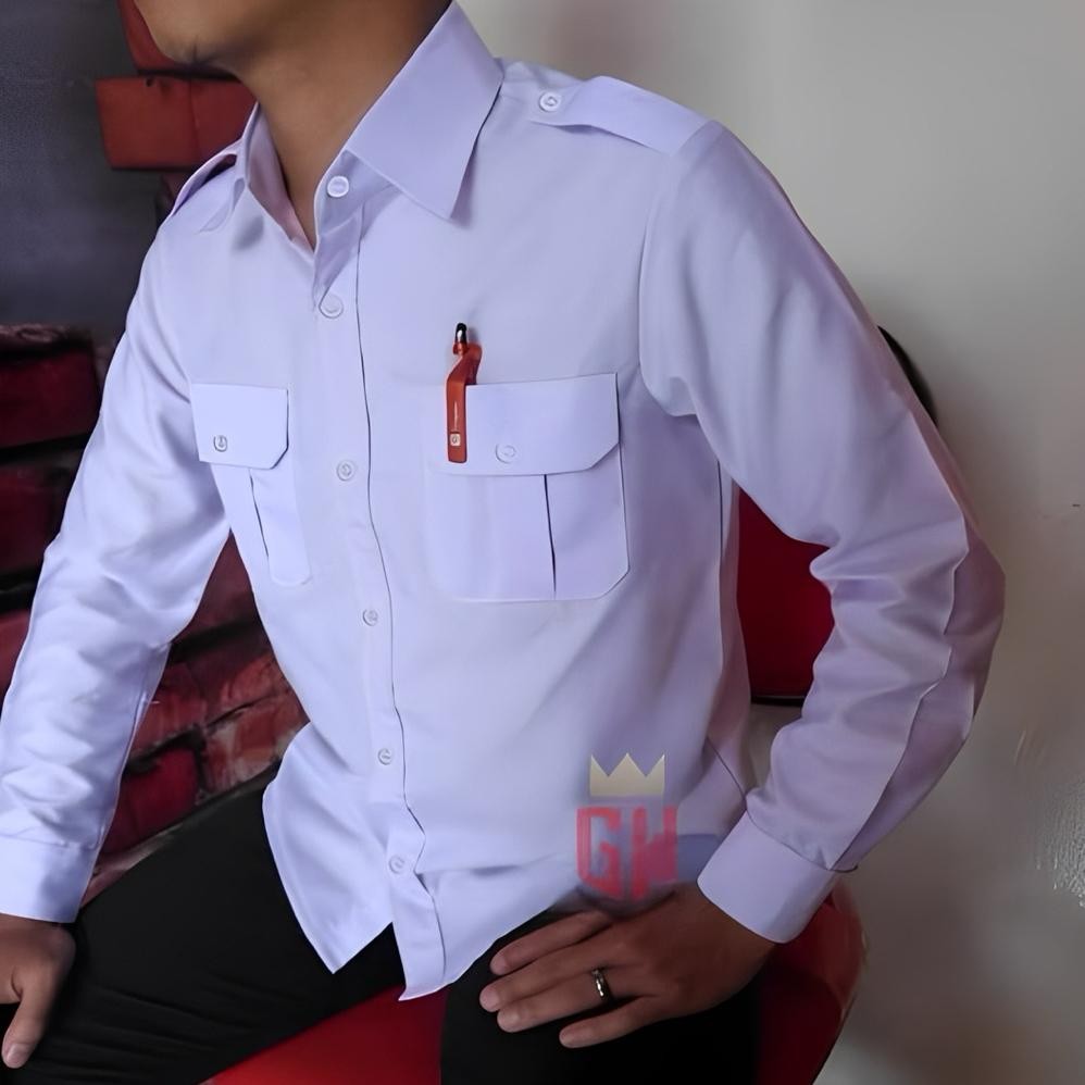 Terlaris | Terbaru | Best Seller | Termurah Baju Dinas Putih Pns Pria Baju Pdh Putih Seragam Putih P