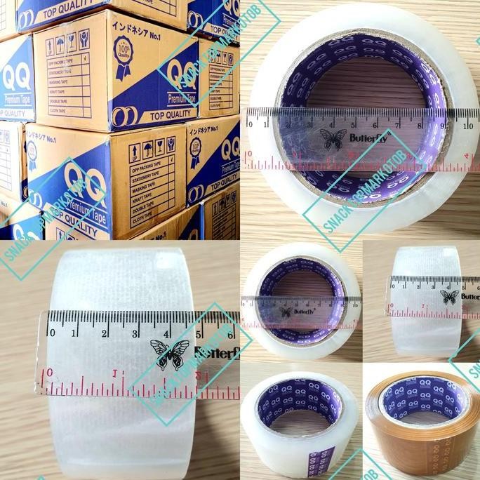 

LAKBAN BENING/COKLAT QQ TAPE 2INCH(48MM) 90YARDS TERJAMIN TOP PER DUS ORIGINAL DAN TERPERCAYA