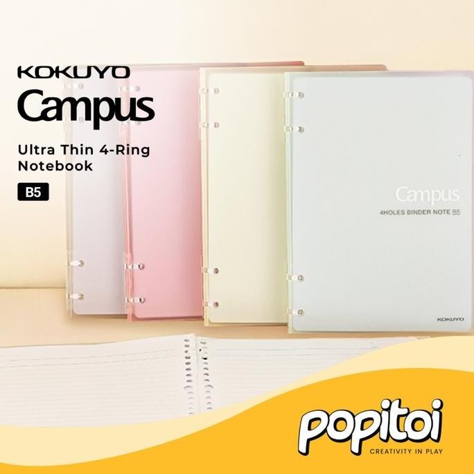 

Tersedia Kokuyo Campus Notebook Ultra Thin 4 Ring B5 Binder Buku Tulis Sekolah