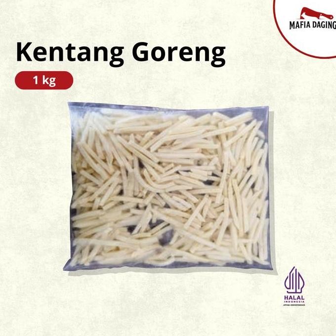 

[Mafia Daging] Kentang Goreng French Fries Premium Impor Belgia 1 Kg Pasti Ori