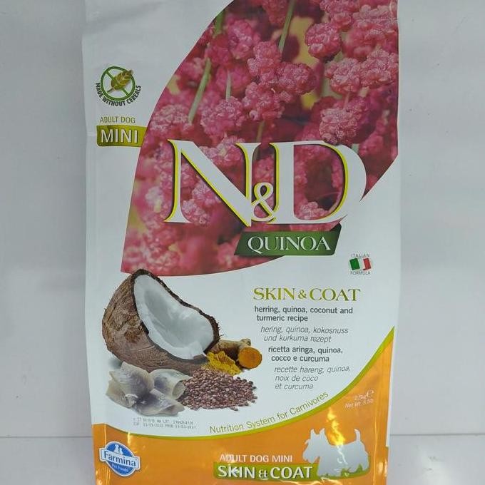 

Farmina N&D Quinoa skin & coat mini breed herring 2,5kg