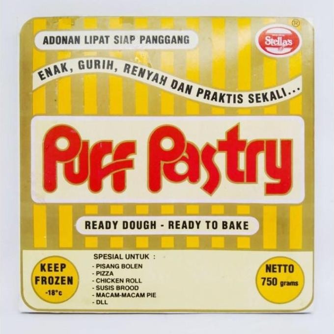 

Puff Pastry Stella 750gr Kue Kering Premium Renyah Stok Terbatas