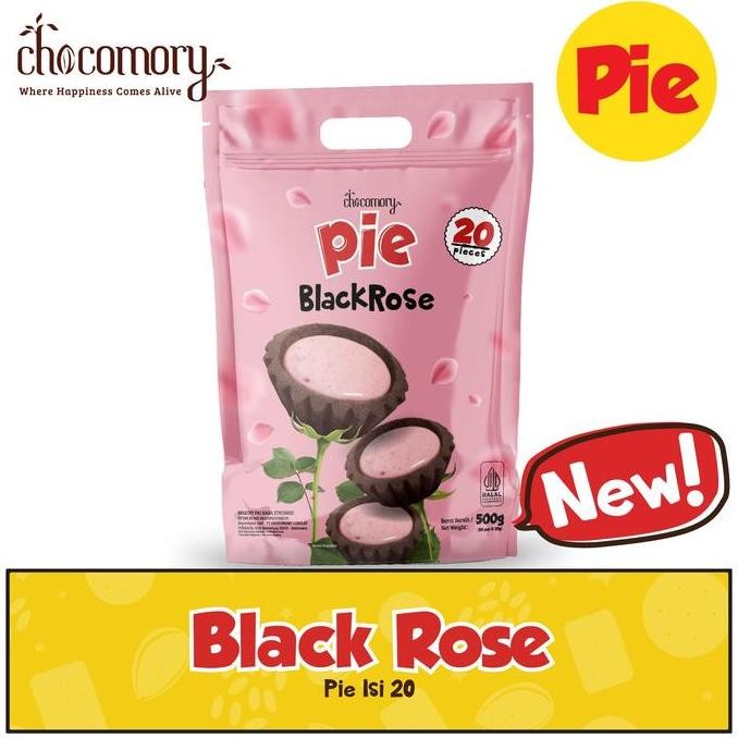 

Chocomory Pie Black Rose Isi 20 - Kue Pie Cokelat Elegan Stok Terbatas