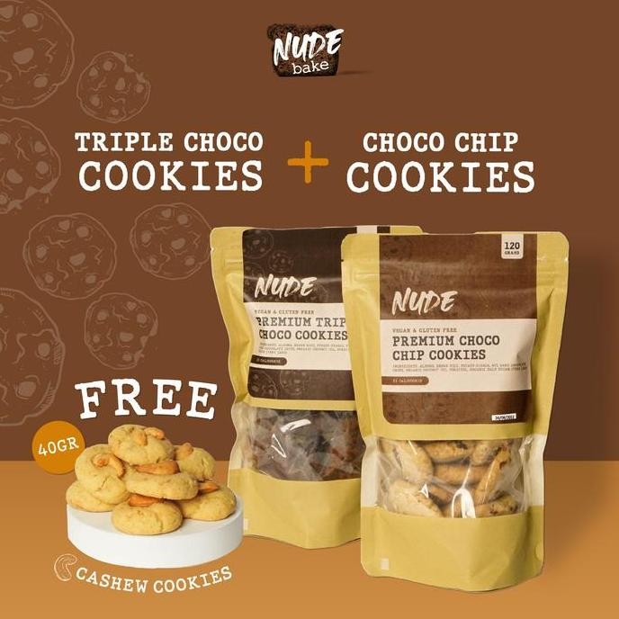 

Buy 2 Get 3 Cookies Coklat Gluten Free + Bonus Cashew 40gr Stok Terbatas