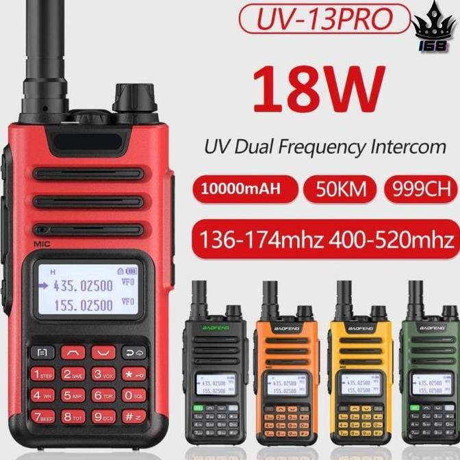 Promo HT BF UV-13 Pro UV13 PRO Dual Band Walkie Talkie 18Watt 10000 mAh COD