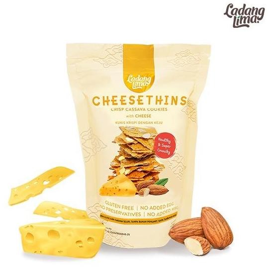 

Cheesethins Cookies Gluten Free 80gr | Ladang Lima Kukis Sehat Stok Terbatas