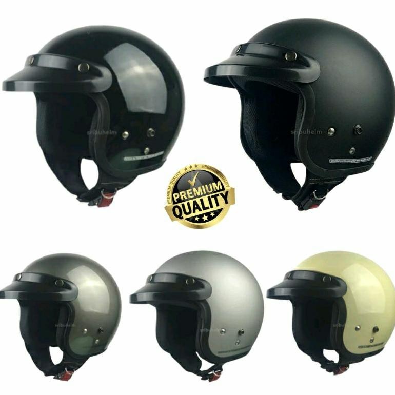Helm Dewasa Bogo Retro Pria/Wanita SNI Grade Ori