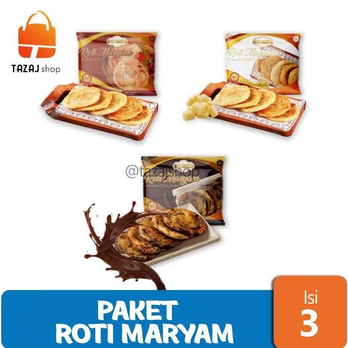 

Paket Roti Maryam 3 Rasa - Roti Frozen Tinggal Panggang Stok Terbatas