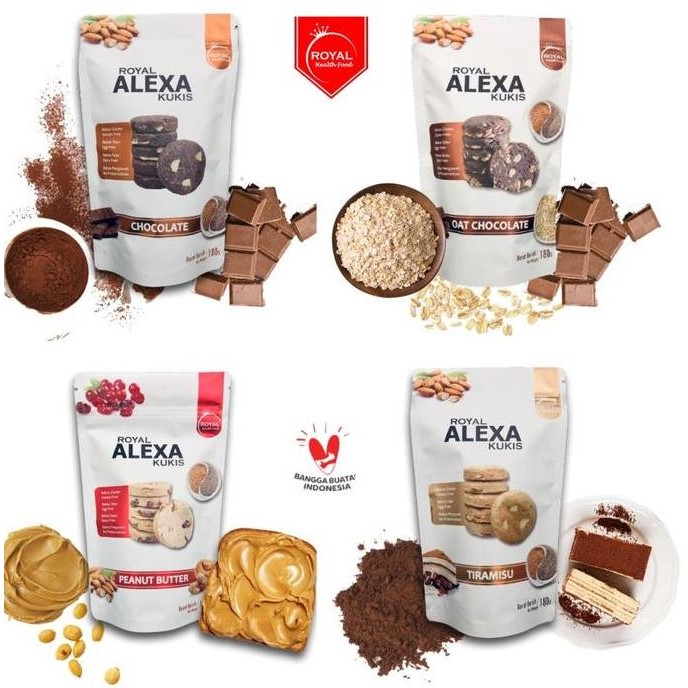 

Royal Alexa Cookies Gluten Free Kukis Premium Rendah Gluten Stok Terbatas