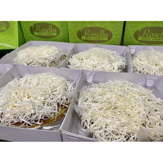 

Bika Ambon Pandan Topping Keju Premium Stok Terbatas