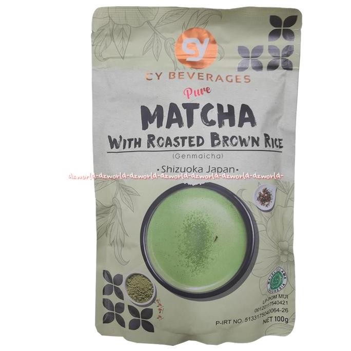 

Cy Beverages 100Gr Pure Matcha Shizooka Emperor Ceremonial Teh Hijau Bubuk Matcha Pure Green Tea Pure Matcha With Roasted Brown Rice Cybeverage Pasti Ori