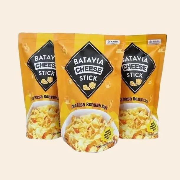 

Batavia Cheese Stick Kue Kering - Stik Keju Renyah & Halal Stok Terbatas