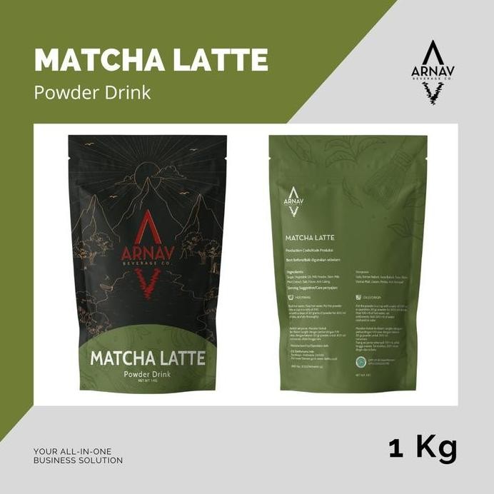 

Matcha Latte Powder Drink Arnav 1 Kg - Minuman Bubuk Matcha Susu Pasti Ori