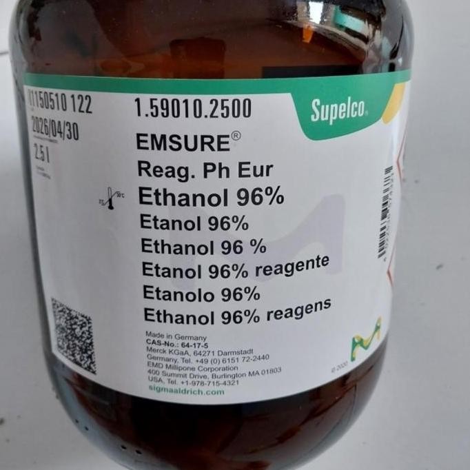 Ethanol 96% Pharma Grade Merck / Ethanol 96% Merck Ecer 100Ml