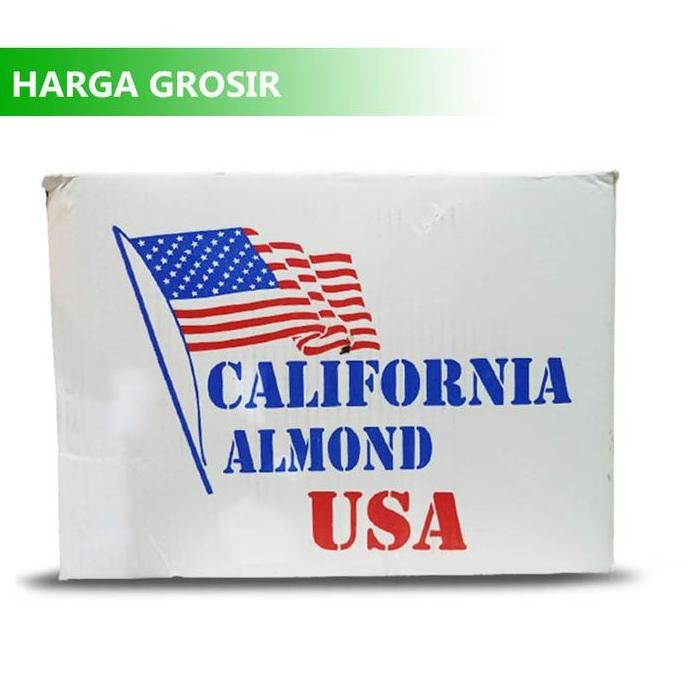 

Kacang Almond Roasted ( Kacang Panggang ) Usa California 10Kg (1Dus) - Kacang Almond Premium - Kurma Indonesia Pasti Ori