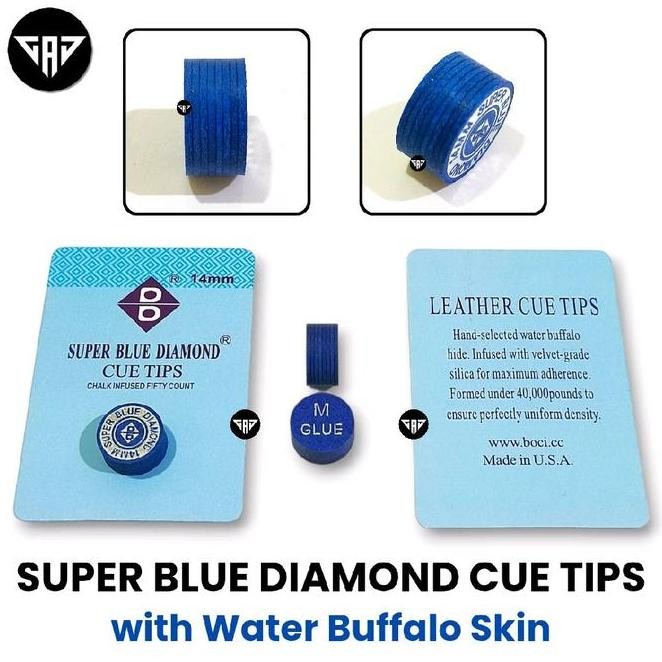 Terbaru Master Tip Super Blue Diamond Cue Tip M Ready