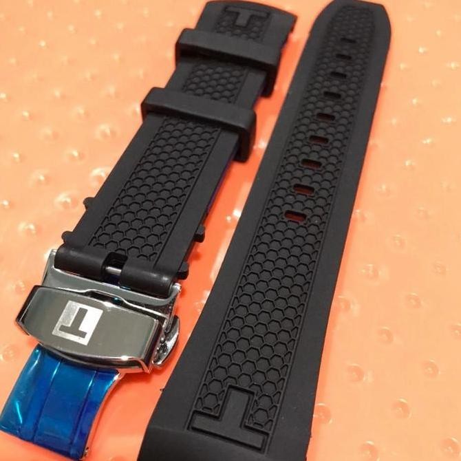 TALI JAM TANGAN TISSOT RUBBER CURVED 22MM ORIGINAL DAN TERPERCAYA
