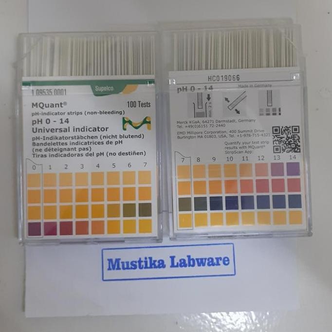 PH INDICATOR STRIP MERCK 0-14 ORIGINAL ORIGINAL DAN TERPERCAYA