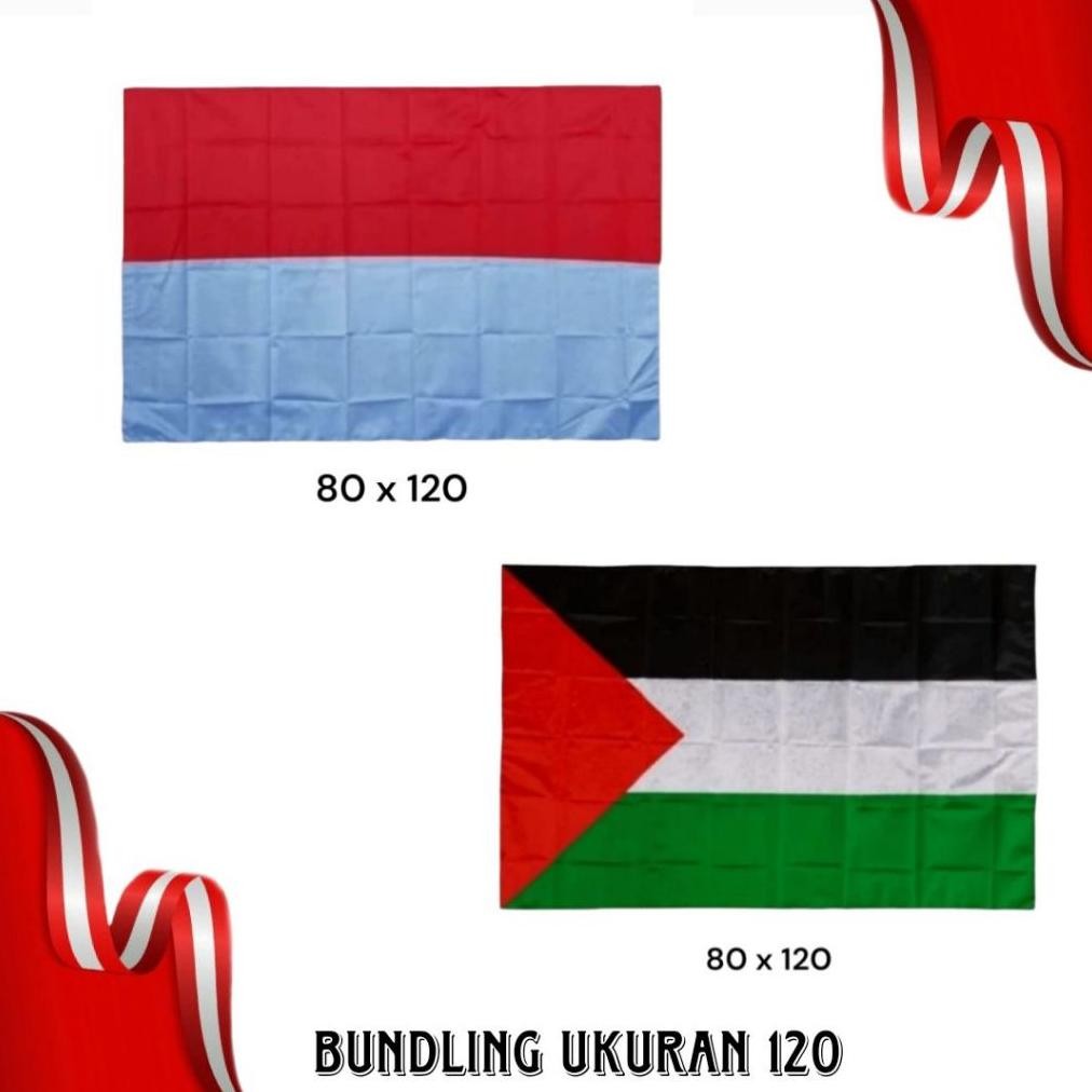 Fg-80 Bendera Palestina Dan Bendera Indonesia / Bendera Palestina
