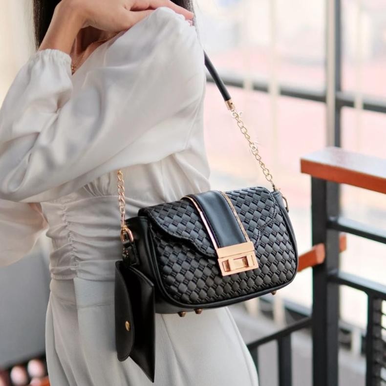 Tas SlingBag Wanita Tas Selempang Kulit wanita Tas wanita Bahu Clopper Tiker MG-26