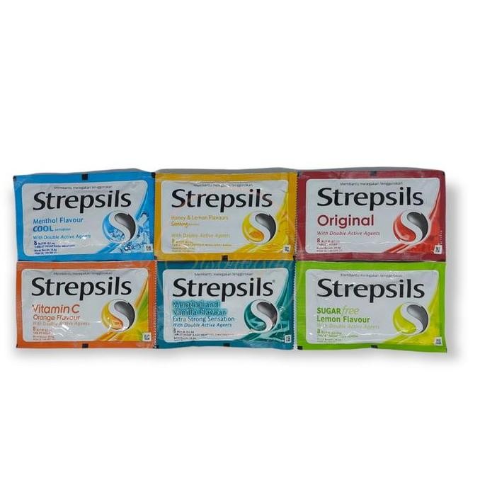 

RPS Strepsils Original sachet Permen Pelega Tenggorokan isi 8butir
