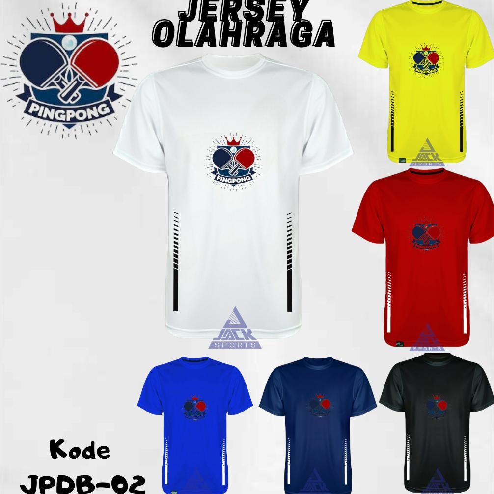 DF403>> JPDB-02 SETELAN JERSEY PINGPONG TENIS MEJA BET HEART PREMIUM DEWASA JERSEY TENIS MEJA KAOS T