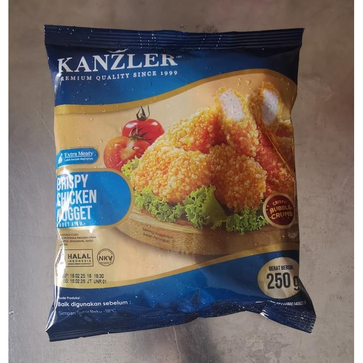 

Ff Kanzler Crispy Chicken Nugget 250Gr / Kanzler Crispy Chicken Nugget Stick / Nugget Crispy Kanzler
