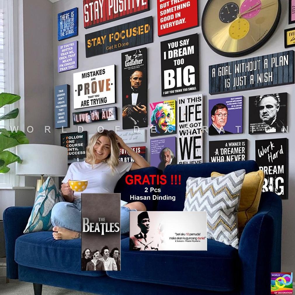 Terlaris 1 Set/ 20 Pcs Pajangan Dinding Podcast Deddy Corbuzier