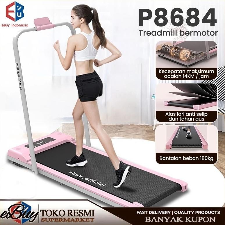 EBUY treadmill portable/walking pad/treadmill electric low watt/Termurah treadmill lipat treadmill p