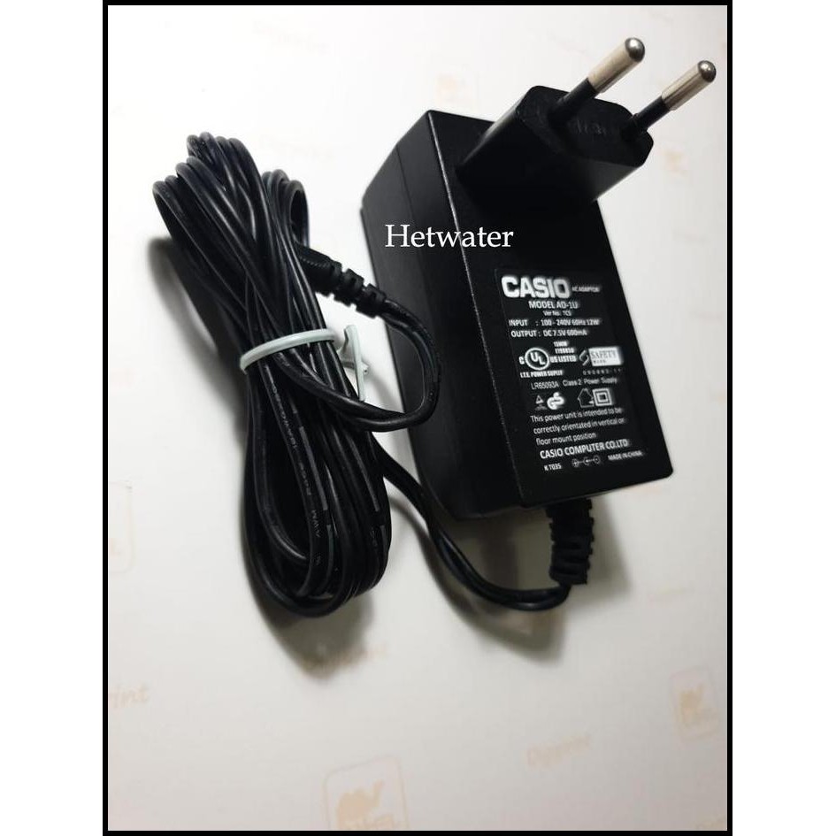 Adaptor Casio SA 21 SA 35 SA 45 SA 75 Power Supply AD-1 Power 7.5V