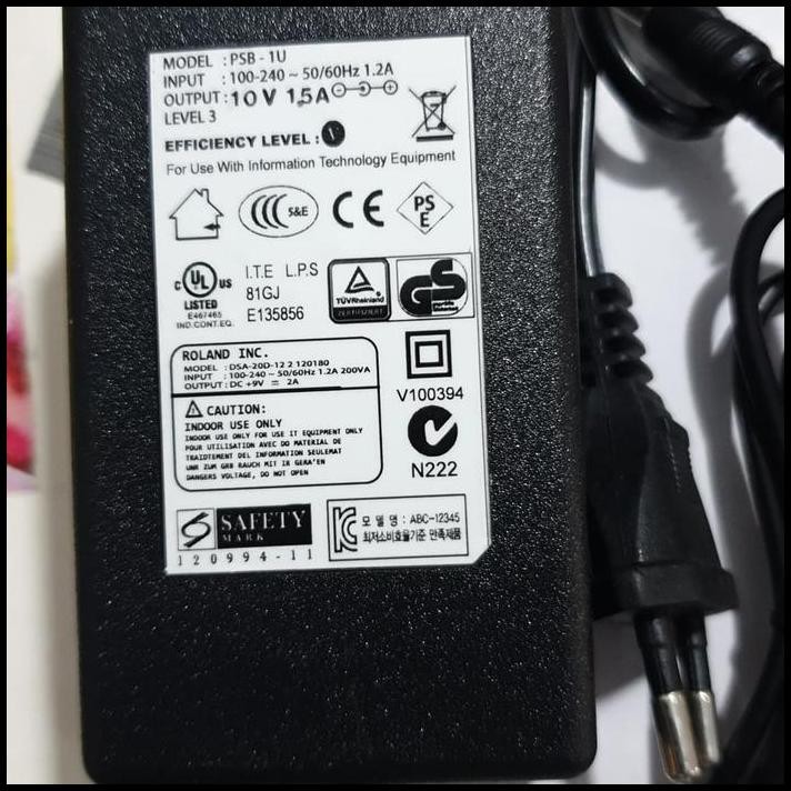 NEW Adaptor Speaker Aktif Simbadda 10V 1.5A Power Supply Audio Speaker