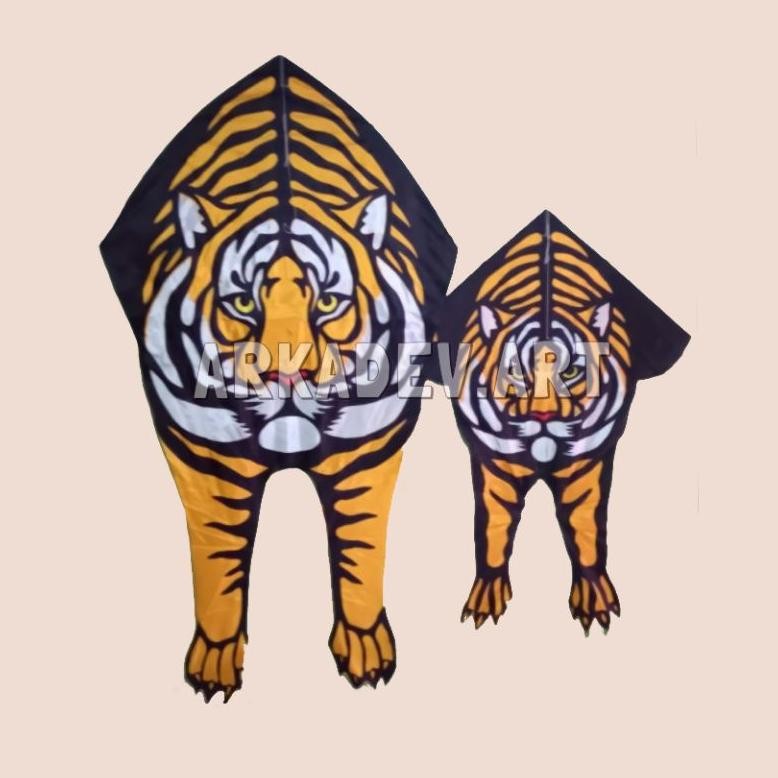 Original Layang Layang Kain/ Layangan Macan Harimau Fgk-45
