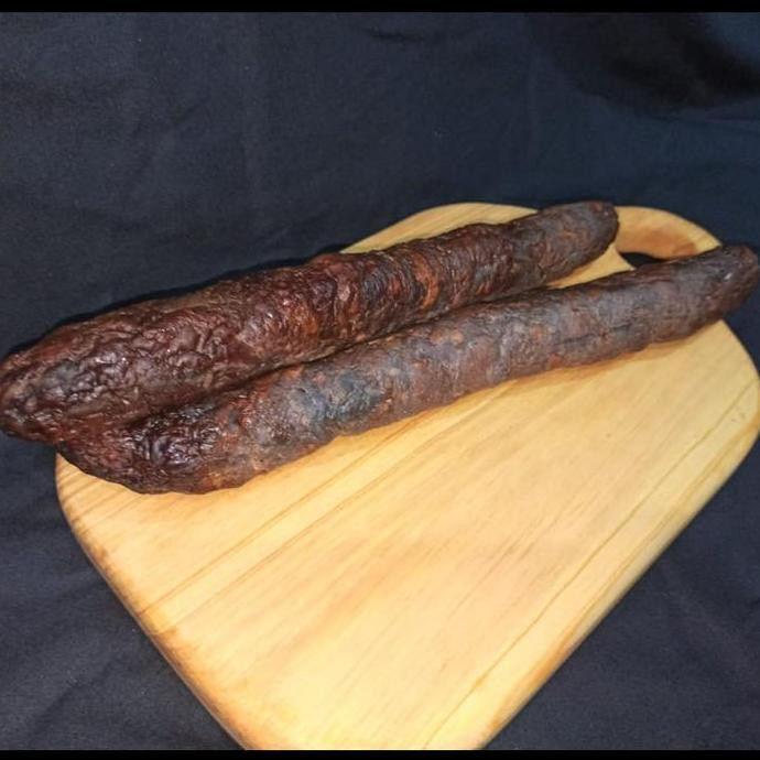 

Dried Smoked Beef Sausage / Sosis Sapi Asap Kering Pasti Ori