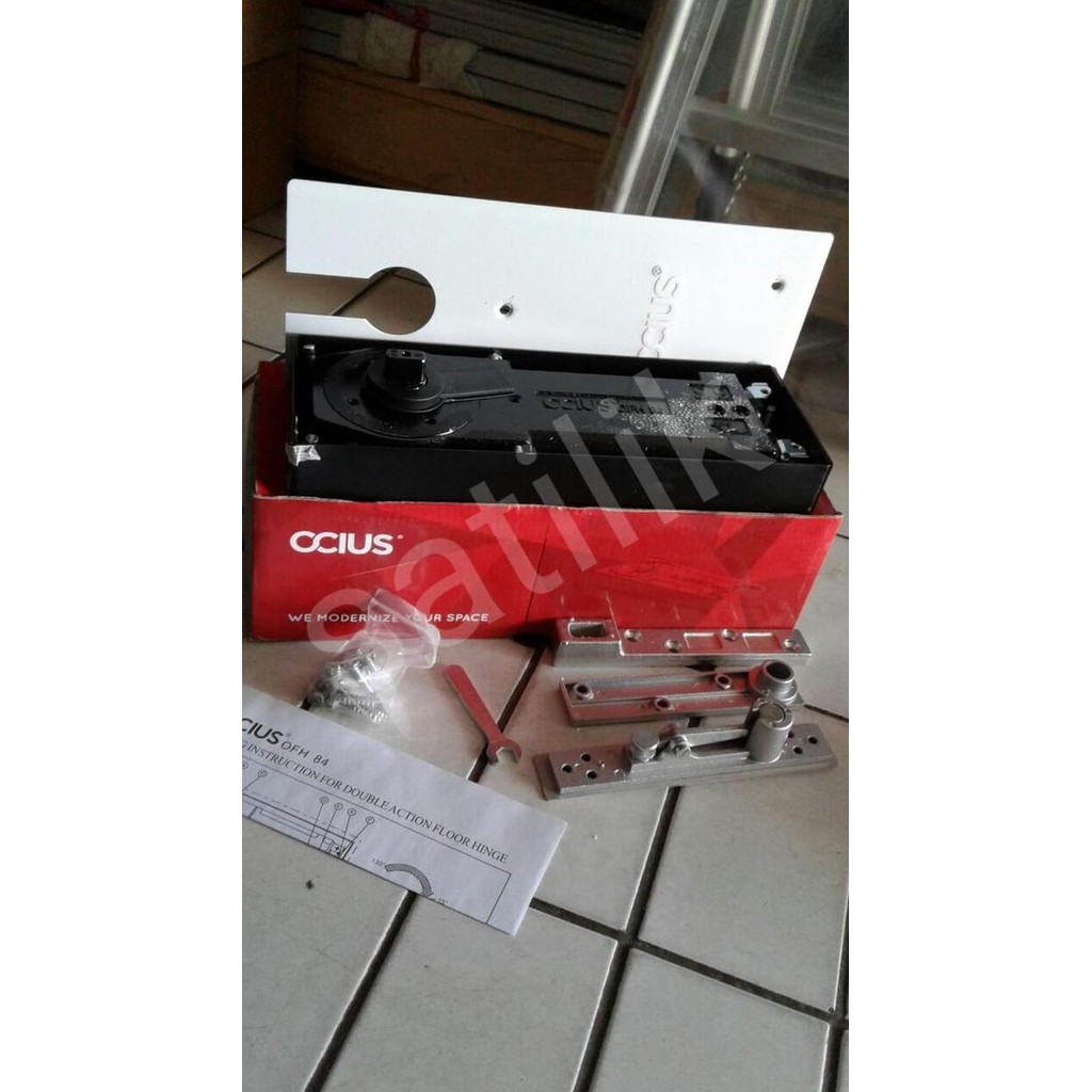 Floor Hinge Engsel Tanam Pintu Kaca Ocius 84 Fitting Kaca